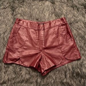 Forever 21 Maroon high waisted shorts